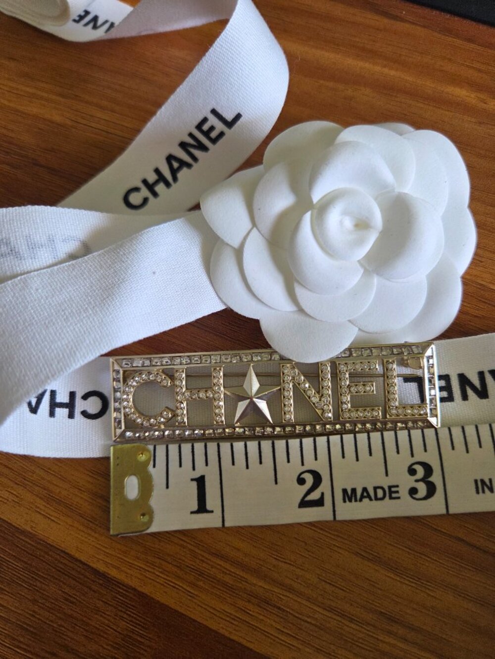 Silver Rhinestone Brooch - Picture 3 of 5